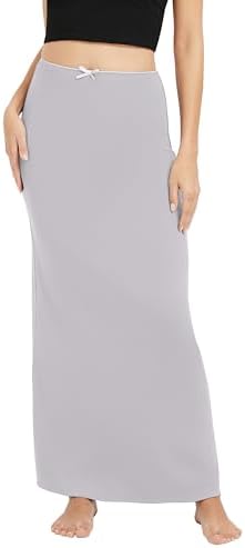 Elastic Waist Long Maxi Skirt Flowy Summer Beach Skirt for Vacation
