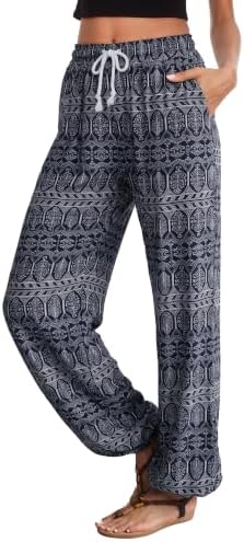 Floral Boho Yoga Harem Jogger Pants, Print #2