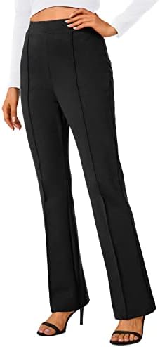 Stretchy Yoga Dress Pants Bootcut Work Slacks Petite Slacks for Office Casual
