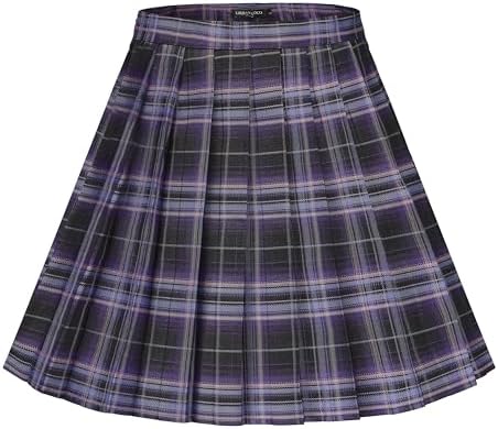 Uniforms Plaid Pleated Mini Skirt, Print #9
